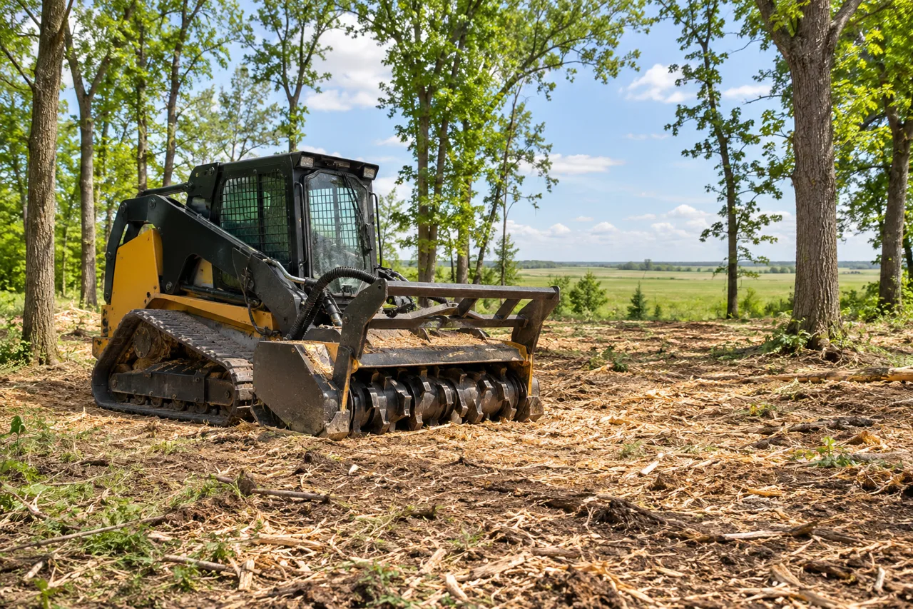 Equipment on a selectively cleared property